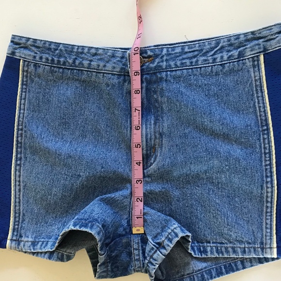 90’S PHYSCO BLUE OUTLAW SHORTS - Picture 6 of 16